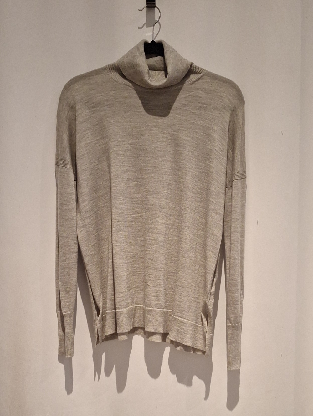 J. Crew 365 Women's Merino Wool Turtleneck Sweater - Light Gray